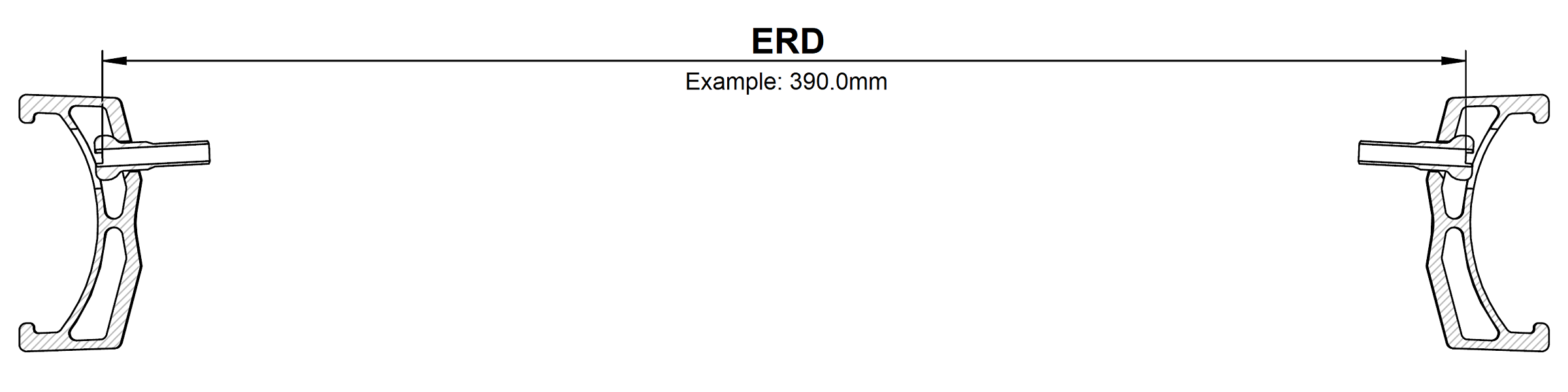 Effective Rim Diameter measurement diagram